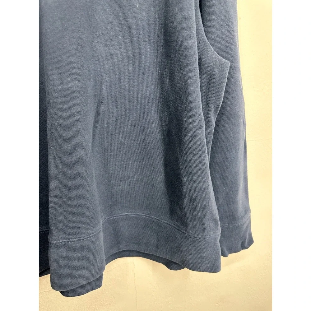 Banana Republic Sweatshirt Mens 2XL Blue Stand Up Collar Quarter Zip Pullover